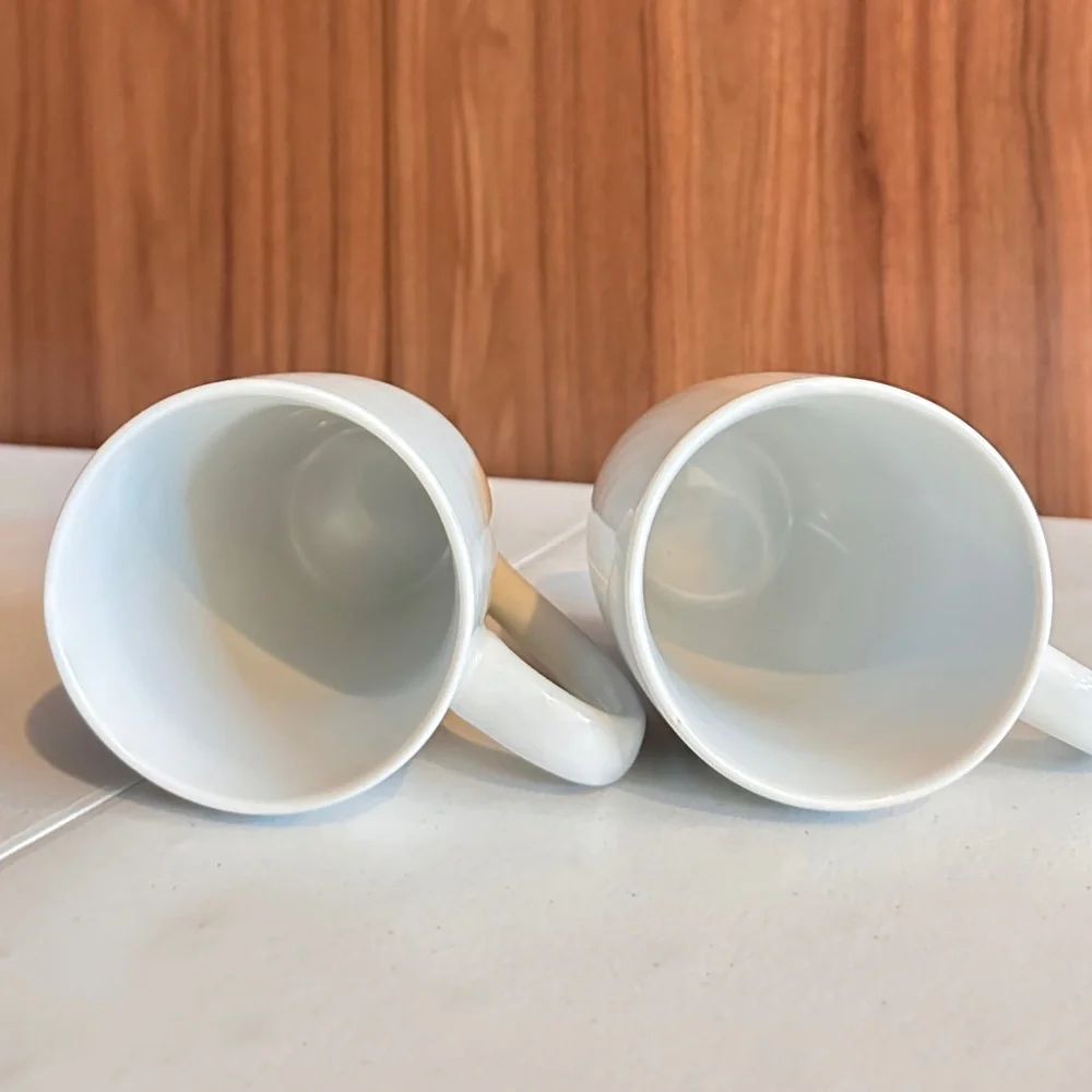 Pottery Barn Great Coupe Late Mugs Set of Two
